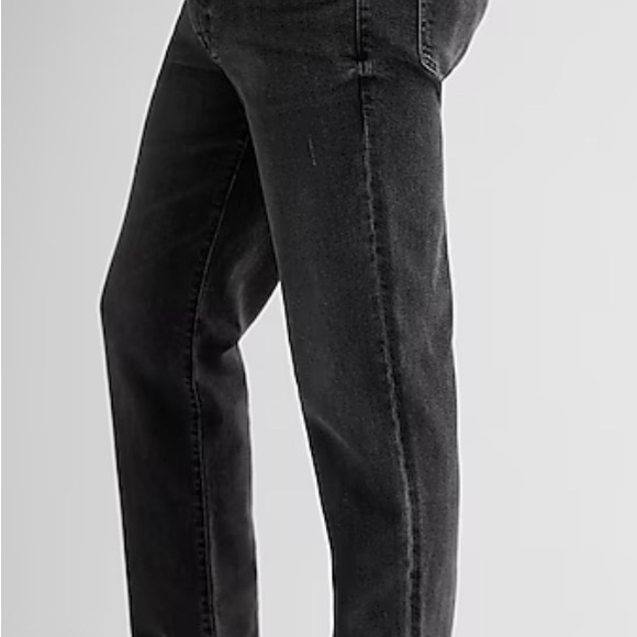 Express Men’s Slim Straight Black Hyper Stretch Jeans NWT Soze 28x 30 - Picture 3 of 6